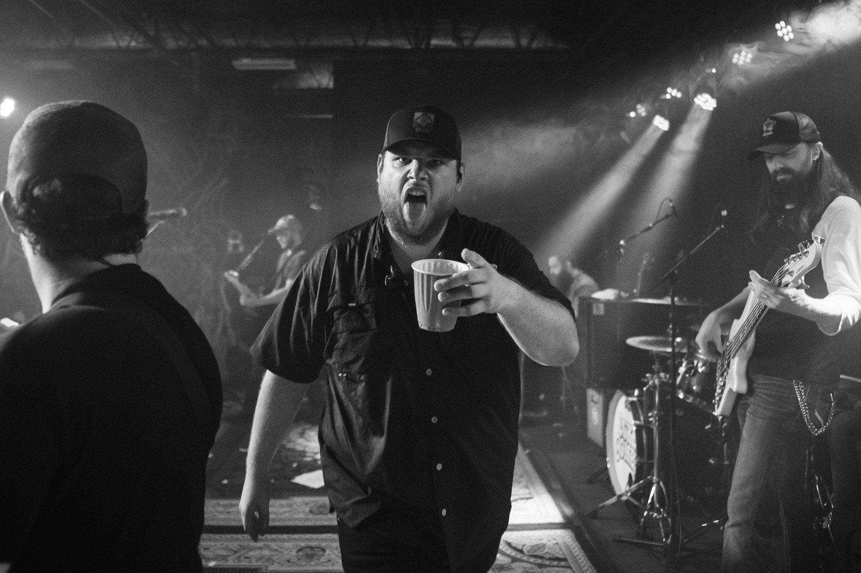 Luke Combs photographed at The Basement East in Nashville, TN. 
